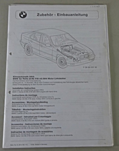 Einbauanleitung bmw 3er e36 - bmw,